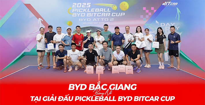 BYD Bắc Giang bùng nổ tại giải đấu Pickleball BYD Bitcar Cup 